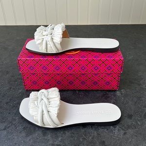 Tory Burch Rope Flat Side in Ivory